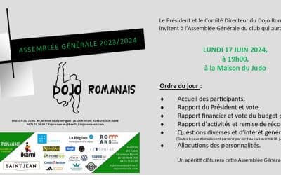 Assemblée Générale le 17 juin à 19h :)