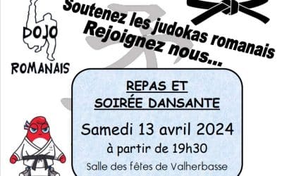 Réservez votre soirée du 13 avril ! C&rsquo;est le repas annuel du club :)