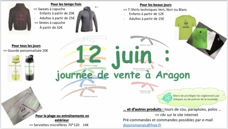 Vente le 12 juin salle Aragon :)