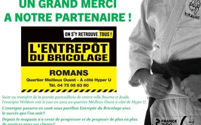 MERCI à L&rsquo;Entrepôt du Bricolage !